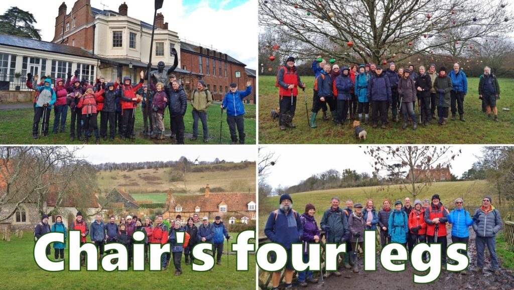 Chair's four legs: Tim makes history by leading four walks in four days