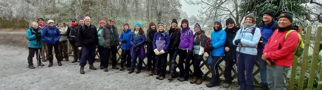 Frosty scene on the 2022 Christmas walk