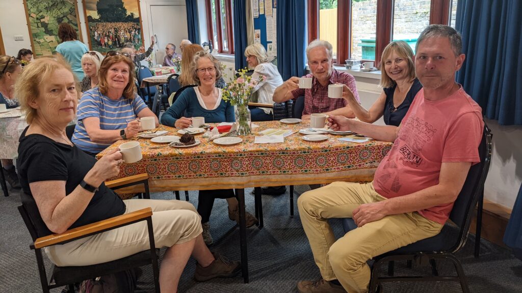 Village hall tea in Sarratt