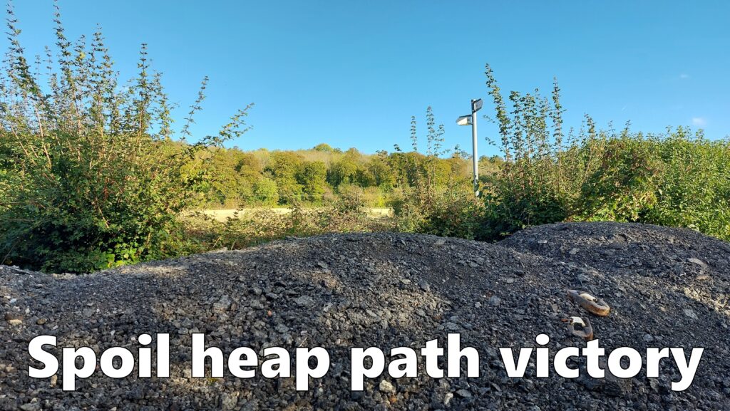 Spoil heap path victory