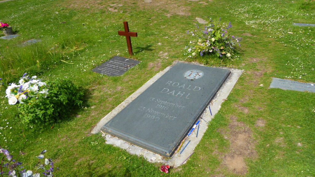 Roald Dahl's grave - photo by Mark Percy