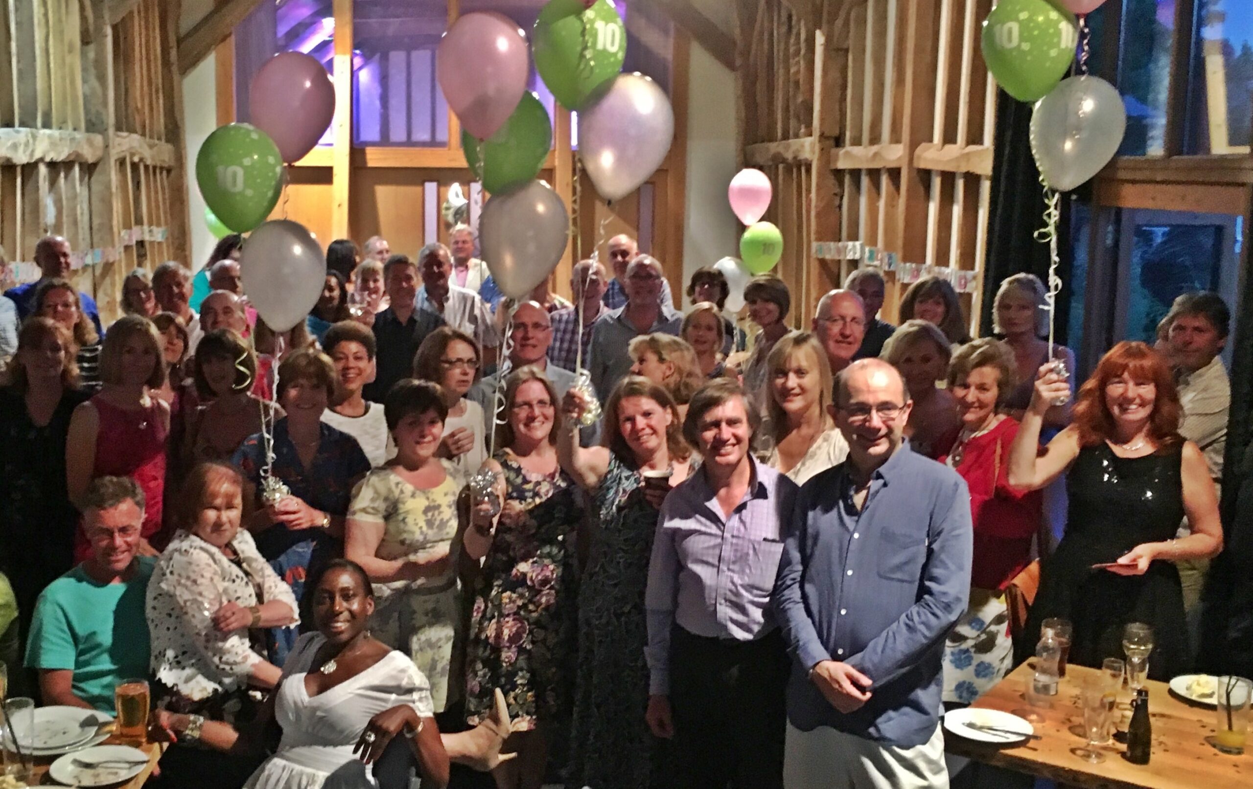 Tenth anniversary party at Norden Farm. Photo by Martin Shewen.