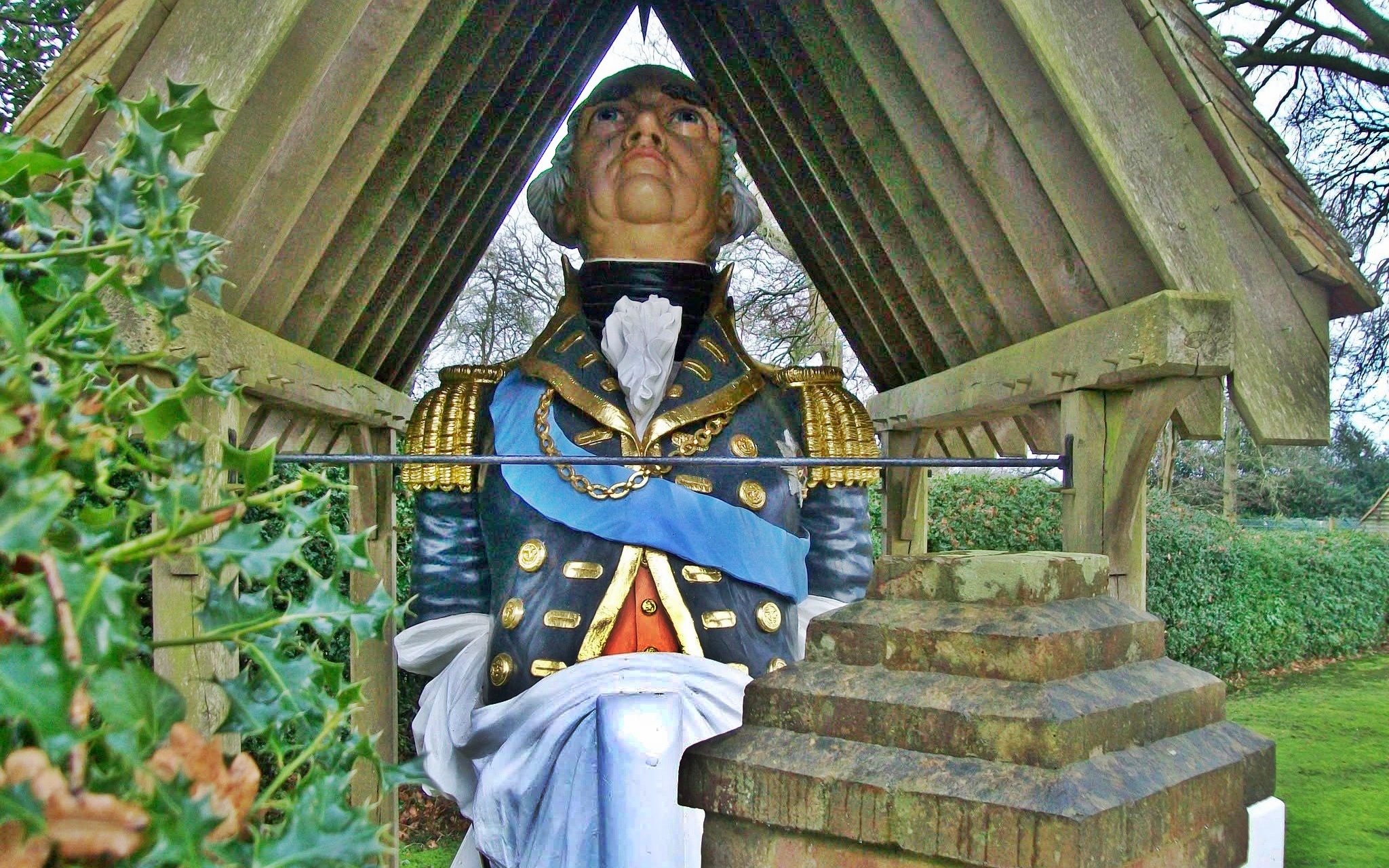 Admiral Lord Howe figurehead - photo by Anne Kimber