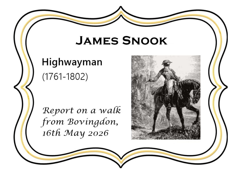 James Snook / Robert Snooks, highwayman 